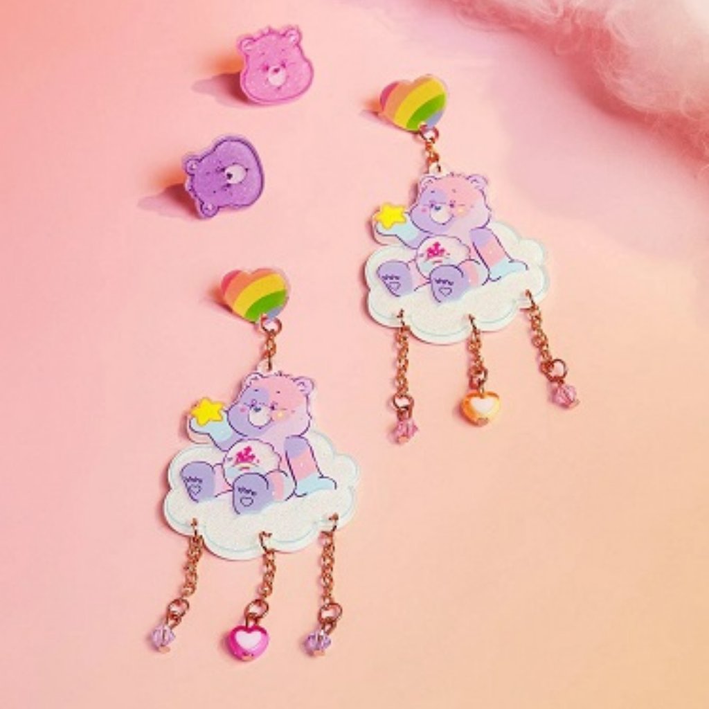 Official Care Bear Earrings- 2 Pair